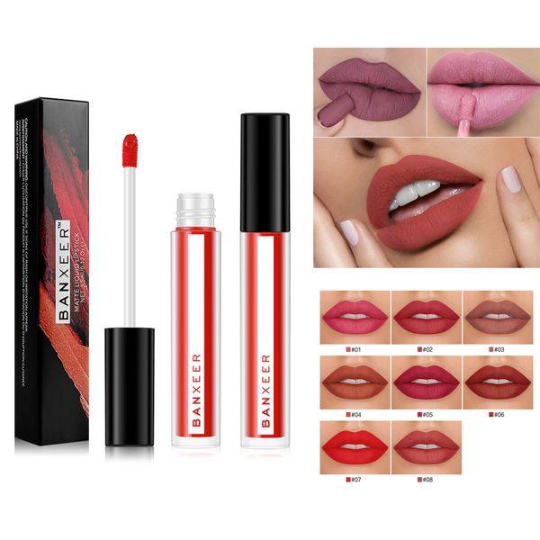 new fashion lipstick cosmetics women lips makeup matte lip gloss party beauty 8 colors maquiagem profissional completa
new fashion lipstick cosmetics women lips makeup matte lip gloss party beauty 8 colors maquiagem profissional completa