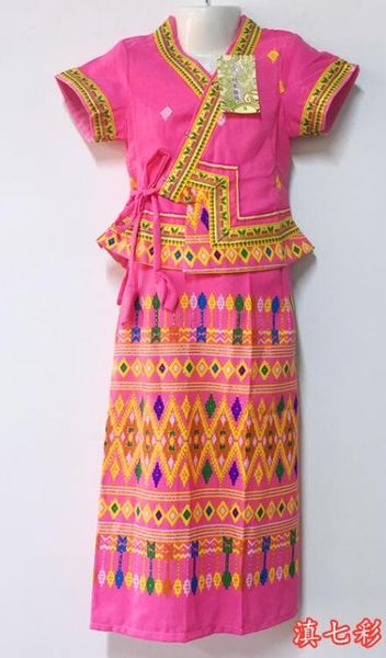 chinese folk dance dai gril dance dress thai kids dress, Black;red
chinese folk dance dai gril dance dress thai kids dress, Black;red