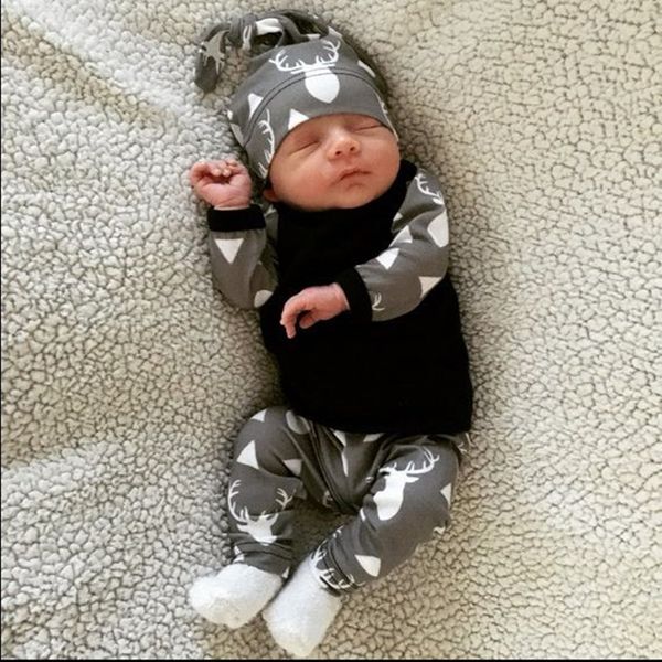 autumn 2019 selling baby boy girl clothes set fashion print t-shirt+pants+hat 3pcs/set newborn toddler baby girl clothing set, White
autumn 2019 selling baby boy girl clothes set fashion print t-shirt+pants+hat 3pcs/set newborn toddler baby girl clothing set, White
