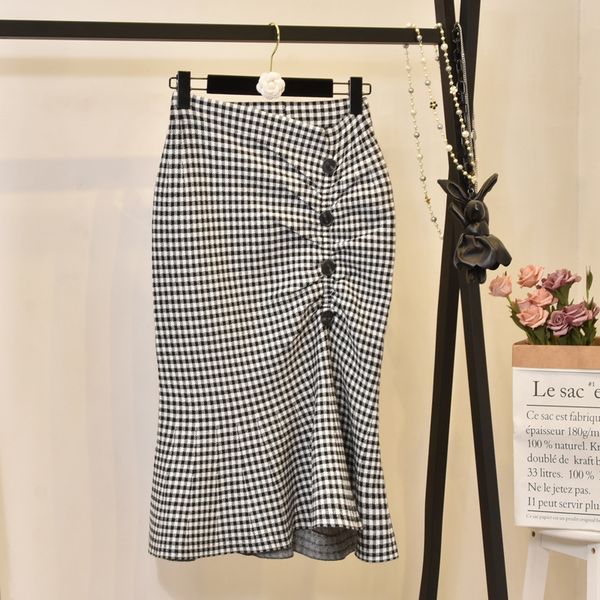 2019 autumn women knitting bodycon plaid skirt high waist flouncing women midi skirt faldas jupe femme saia, Black
2019 autumn women knitting bodycon plaid skirt high waist flouncing women midi skirt faldas jupe femme saia, Black