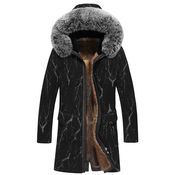 winter sheepskin jackets leather coat men's fur hoodedjackets thicken men winter coat plus size 4xl, Black
winter sheepskin jackets leather coat men's fur hoodedjackets thicken men winter coat plus size 4xl, Black