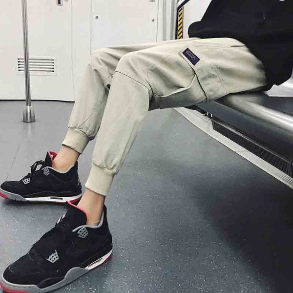 outdoor 2019 spring autumn elastic waist rib track leg ankle length pants men hip hop cargo cotton teenagers overalls trousers, Black;green
outdoor 2019 spring autumn elastic waist rib track leg ankle length pants men hip hop cargo cotton teenagers overalls trousers, Black;green