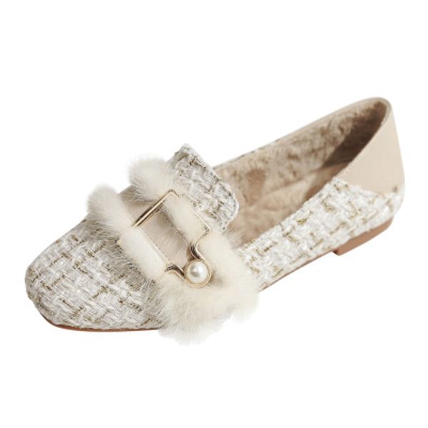 2020 autumn and winter new square head wool shoes wild casual flat bottom pedal plus velvet large size flat shoes, Black
2020 autumn and winter new square head wool shoes wild casual flat bottom pedal plus velvet large size flat shoes, Black