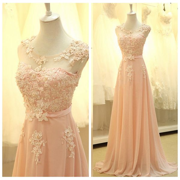 2019 sheer scoop short sleeves lace appliques a-line bridesmaids dresses beaded long chiffon vestidos de bridesmaid honor of maid cheap, White;pink
2019 sheer scoop short sleeves lace appliques a-line bridesmaids dresses beaded long chiffon vestidos de bridesmaid honor of maid cheap, White;pink