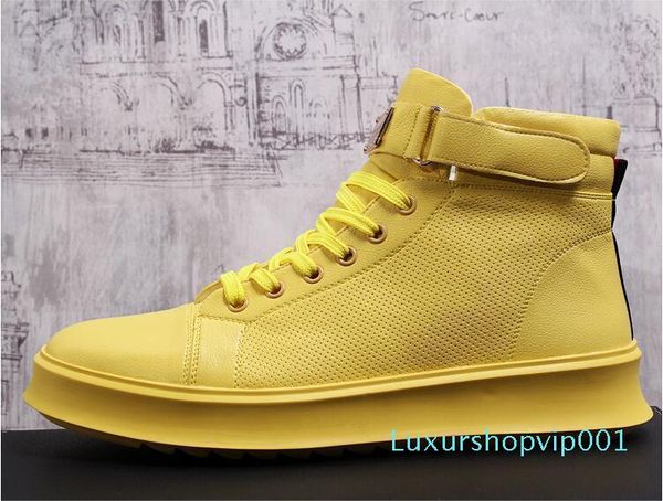 britain style mens designer shoes yellow/white sneakers fashion men's rhyton sneake lace-up wedding party casual shoes, Black
britain style mens designer shoes yellow/white sneakers fashion men's rhyton sneake lace-up wedding party casual shoes, Black