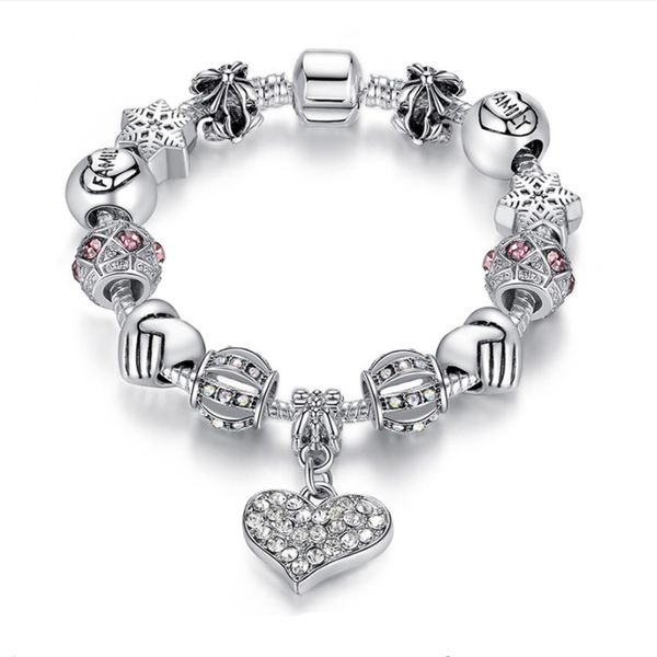 16-21cm charm beads bracelet 925 silver pandora bracelets for women as a gift diy jewelr ing, Black
16-21cm charm beads bracelet 925 silver pandora bracelets for women as a gift diy jewelr ing, Black
