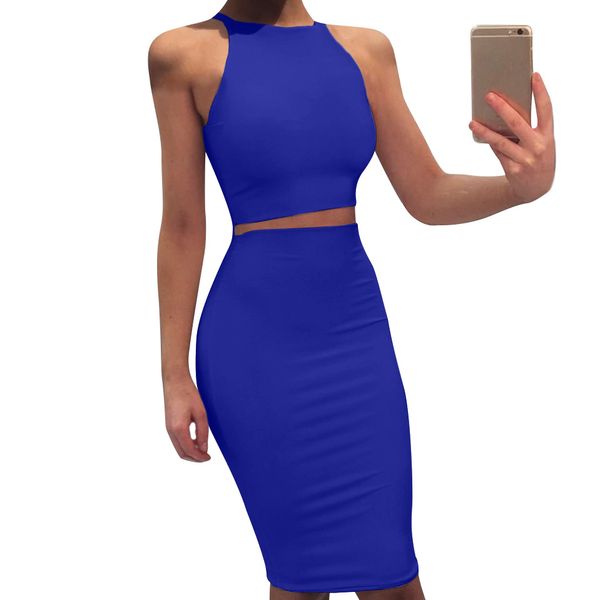 2019 women halter bodycon dress suit fashion solid wrap summer suit casual sleeveless club dress, White
2019 women halter bodycon dress suit fashion solid wrap summer suit casual sleeveless club dress, White