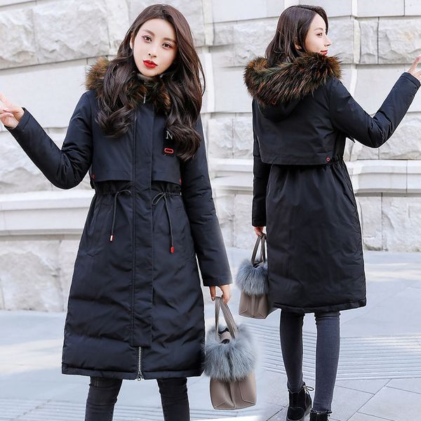 women coat jacket medium length woman parka with a fur winter thick coat women 2018 new winter collection hot, Black
women coat jacket medium length woman parka with a fur winter thick coat women 2018 new winter collection hot, Black