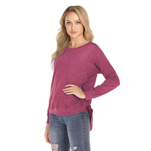 ladies' autumn and winter round neck long sleeve color loose casual tunic shirt t-shirt fdc99, White
ladies' autumn and winter round neck long sleeve color loose casual tunic shirt t-shirt fdc99, White