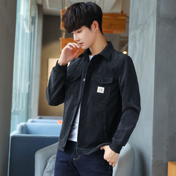 new 2019 autumn jacket men casual fit corduroy coats fashion brand pure cotton male outwear basic clothing m-3xl, Black;brown
new 2019 autumn jacket men casual fit corduroy coats fashion brand pure cotton male outwear basic clothing m-3xl, Black;brown