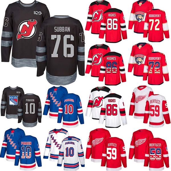 76 Subban 86 Hughes 72 Bobrovsky 10 Panarin 59 Bertuzzi Mens Black Red White Stitched Jersey
76 Subban 86 Hughes 72 Bobrovsky 10 Panarin 59 Bertuzzi Mens Black Red White Stitched Jersey