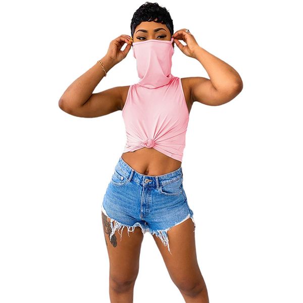 women casual solid color vests new sleeveless summer tank with mask female cropped tank femme 2020 streetwear, White
women casual solid color vests new sleeveless summer tank with mask female cropped tank femme 2020 streetwear, White