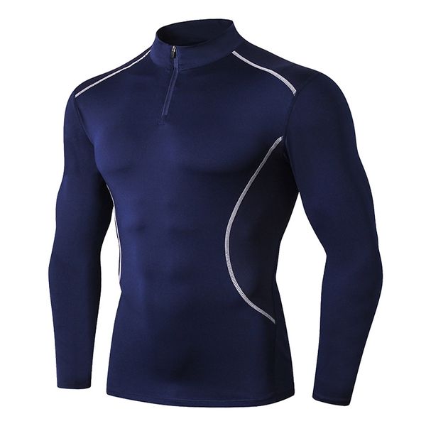 running jerseys shirt rashguard for men stand collar long sleeve gym tshirt camiseta fitness remeras hombre compression zipper tight, Black;blue
running jerseys shirt rashguard for men stand collar long sleeve gym tshirt camiseta fitness remeras hombre compression zipper tight, Black;blue