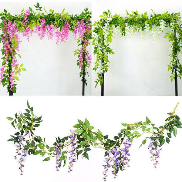 30# new beautiful 2pcs artificial flower plant vine garland garden diy stage party wedding decor artificial vine
30# new beautiful 2pcs artificial flower plant vine garland garden diy stage party wedding decor artificial vine