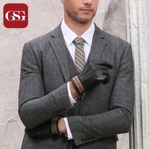 gsg classic mens genuine leather gloves touchscreen black brown winter warm wool lined fashion leather gloves driving cycling, Blue;gray
gsg classic mens genuine leather gloves touchscreen black brown winter warm wool lined fashion leather gloves driving cycling, Blue;gray