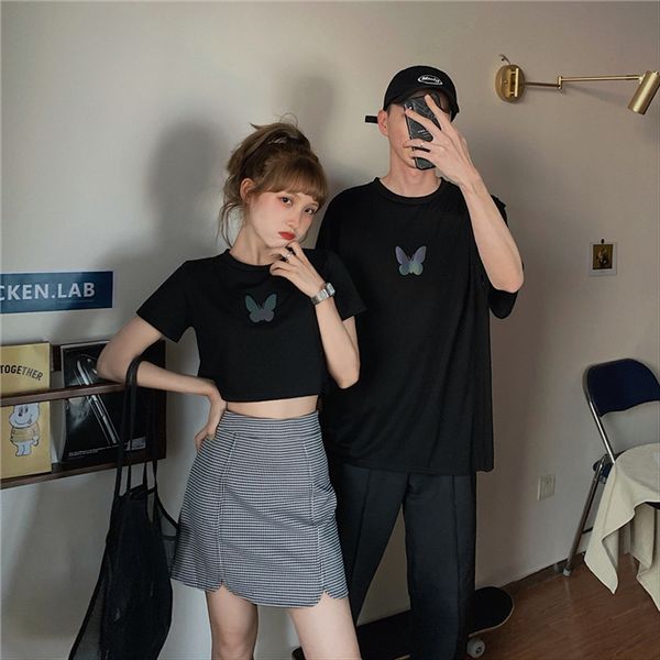 casual all-match gradient butterfly couple short-sleeved 3 colors casual all-match gradient luminous butterfly couple short-sleeved t-shirt, White
casual all-match gradient butterfly couple short-sleeved 3 colors casual all-match gradient luminous butterfly couple short-sleeved t-shirt, White