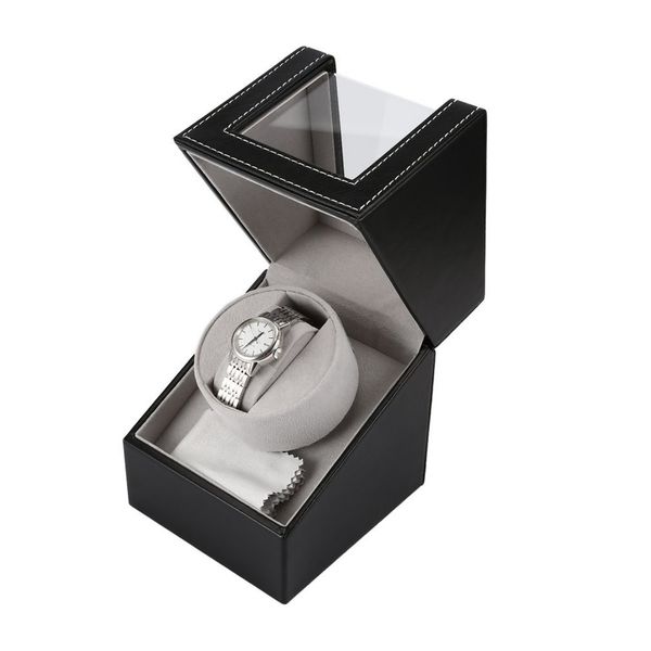 eu/us/uk/au motor shaker watch winder holder display automatic mechanical watch winding box jewelry automatic watches box, Black;blue
eu/us/uk/au motor shaker watch winder holder display automatic mechanical watch winding box jewelry automatic watches box, Black;blue