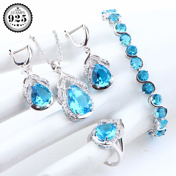 blue cubic zirconia bridal jewelry sets silver 925 jewelry earrings for women wedding bracelet necklace rings set gifts box, Slivery;golden
blue cubic zirconia bridal jewelry sets silver 925 jewelry earrings for women wedding bracelet necklace rings set gifts box, Slivery;golden