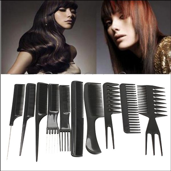 10pcsset professional hair brush comb salon barber antistatic combs hairbrush hairdressing care styling tools, Silver
10pcsset professional hair brush comb salon barber antistatic combs hairbrush hairdressing care styling tools, Silver