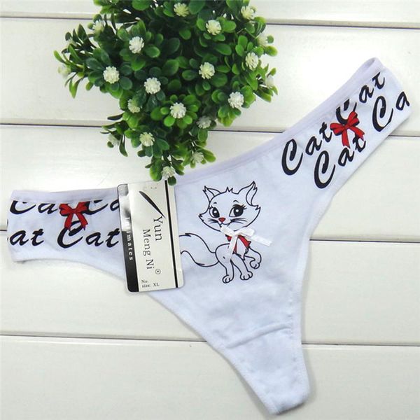 2020 new pure cotton fashion kitten printed thong no trace ladies thong underwear ladies underwear, Black;white
2020 new pure cotton fashion kitten printed thong no trace ladies thong underwear ladies underwear, Black;white