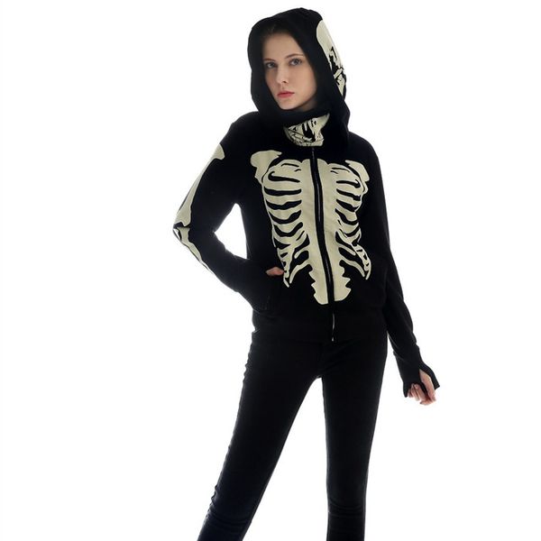womens autumn designer hoodies cardigan skulls taro print fashion style female clothing long sleeve hip hop casual apparel, Black
womens autumn designer hoodies cardigan skulls taro print fashion style female clothing long sleeve hip hop casual apparel, Black