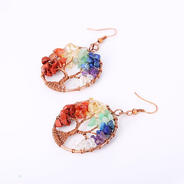 earrings of ancient red copper hand-wound natural crystal colorful tree roots life tree wishing tree earrings for women party gift, Silver
earrings of ancient red copper hand-wound natural crystal colorful tree roots life tree wishing tree earrings for women party gift, Silver