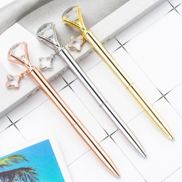 new style four leaf clover diamond ballpoint pens black ink pen business office supplies wedding lovers gift, Blue;orange
new style four leaf clover diamond ballpoint pens black ink pen business office supplies wedding lovers gift, Blue;orange