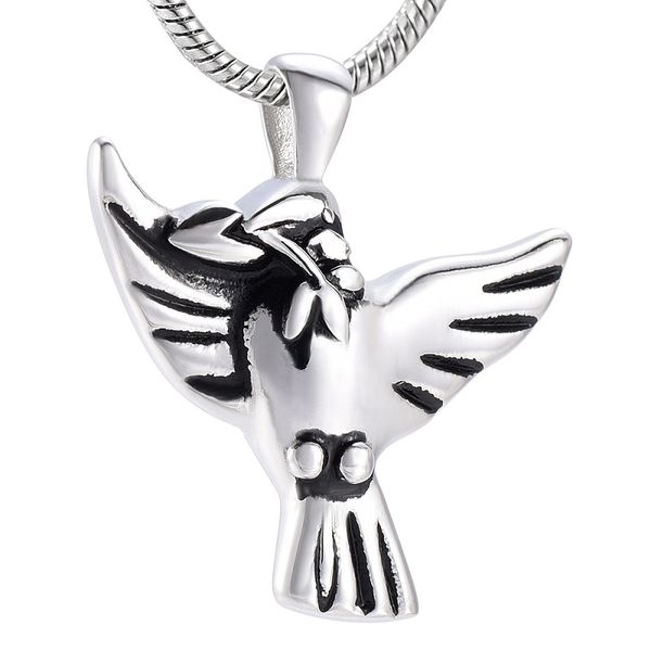 ijd9974 flying bird keepsake necklace stainless steel cremation jewelry in memory for ashes stainless remembrance jewelry with chain, Silver
ijd9974 flying bird keepsake necklace stainless steel cremation jewelry in memory for ashes stainless remembrance jewelry with chain, Silver
