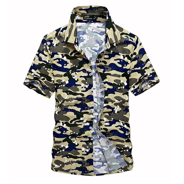 2019 fashion 100% cotton mens short camouflage shirt men army combat casual shirt slim fit camo male shirts, White;black
2019 fashion 100% cotton mens short camouflage shirt men army combat casual shirt slim fit camo male shirts, White;black
