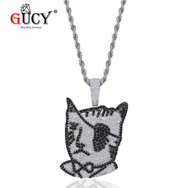 gucy hip hop new lil uzi vert cat pendant necklace cubic zircon necklaces with iced out tennis chain gift for men, Silver
gucy hip hop new lil uzi vert cat pendant necklace cubic zircon necklaces with iced out tennis chain gift for men, Silver