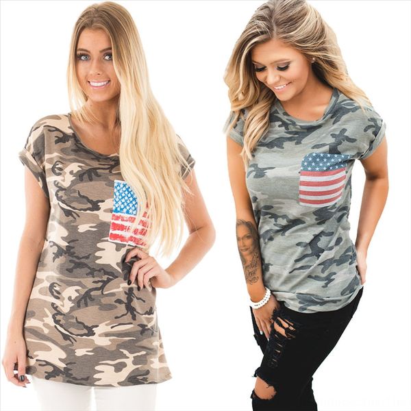 summer american pocket camouflage digital digital national flag t-shirt national flag printing women's short sleeve t-shirt, White
summer american pocket camouflage digital digital national flag t-shirt national flag printing women's short sleeve t-shirt, White