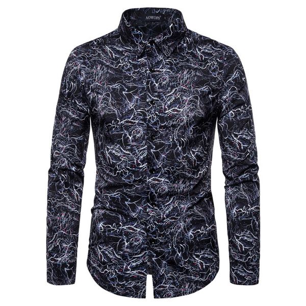 mens конструктора вскользь печати рубашка с длинным рукавом slim fit мода нагрудные шеи homme одежда весна shirt, Black
mens конструктора вскользь печати рубашка с длинным рукавом slim fit мода нагрудные шеи homme одежда весна shirt, Black