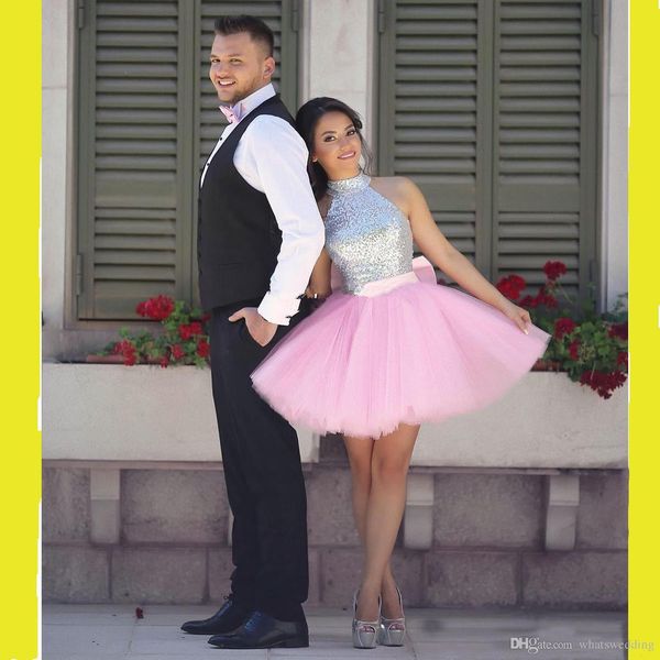 pink short prom dresses high neck halter homecoming dresses sequins silver puffy skirt cocktail party dresses sparkly arabic indian, Black
pink short prom dresses high neck halter homecoming dresses sequins silver puffy skirt cocktail party dresses sparkly arabic indian, Black