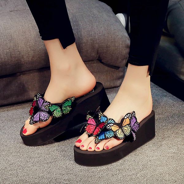 slippers girls cute butterfly flip flops fashion ladies high heels platform sandals black summer beach flip-flops casual female
slippers girls cute butterfly flip flops fashion ladies high heels platform sandals black summer beach flip-flops casual female