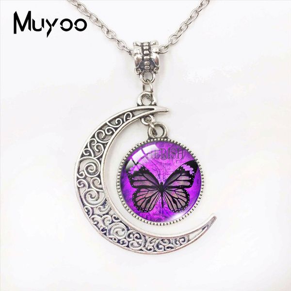 beauty colorful butterflies christian letters moon necklace butterfly glass cabochon hand craft moon pendants women jewelry, Silver
beauty colorful butterflies christian letters moon necklace butterfly glass cabochon hand craft moon pendants women jewelry, Silver