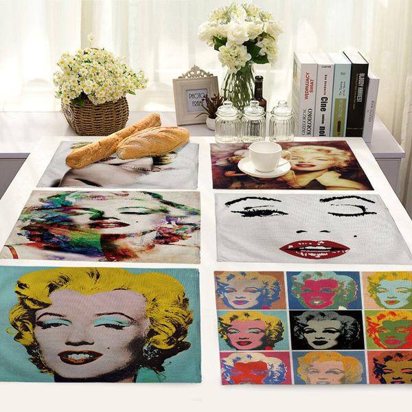 marilyn monroe portraits pattern placemat for dining tableware pad table mat insulation pads bowl coaster kitchen accessories
marilyn monroe portraits pattern placemat for dining tableware pad table mat insulation pads bowl coaster kitchen accessories