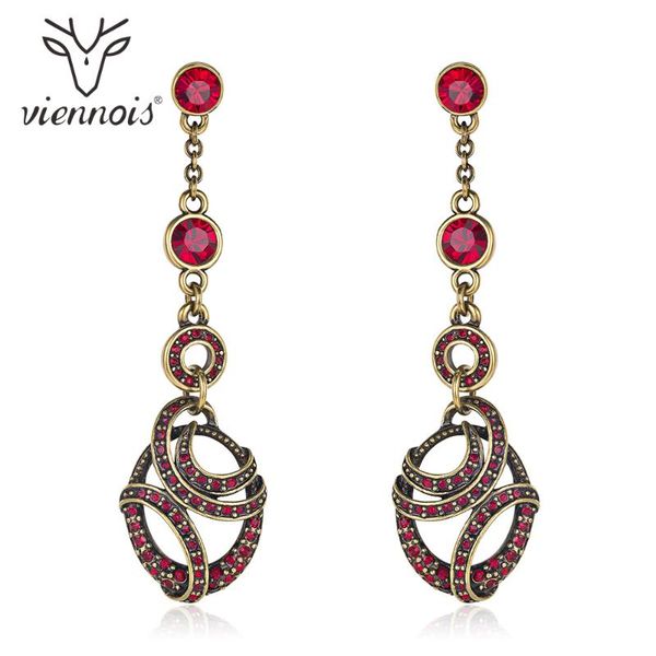 viennois vintage dangle earrings for women red zircon gold color ear fashion jewelry party 2020 earrings, Silver
viennois vintage dangle earrings for women red zircon gold color ear fashion jewelry party 2020 earrings, Silver