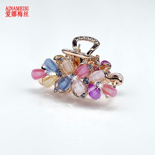 ainameisi new 6 colors hair claw for women girls rhinestone resin flower crab clips hairpins fashion party hair accessories, Golden;white
ainameisi new 6 colors hair claw for women girls rhinestone resin flower crab clips hairpins fashion party hair accessories, Golden;white