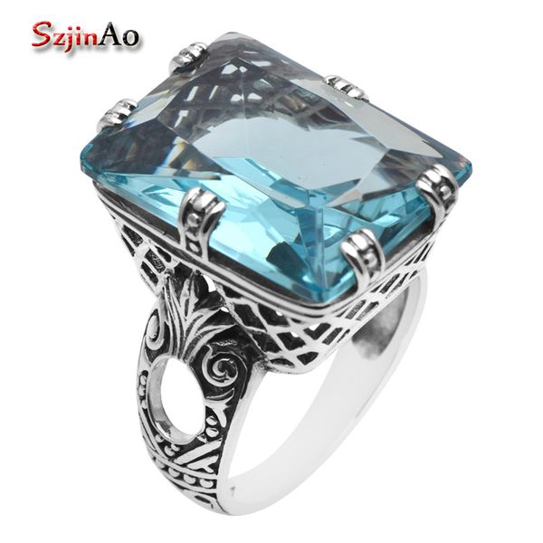 szjinao fashion jewelry brands retro style antiek large blue aquamarine 925 sterling silver rings for women lote anillos, Golden;silver
szjinao fashion jewelry brands retro style antiek large blue aquamarine 925 sterling silver rings for women lote anillos, Golden;silver