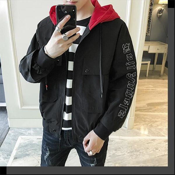 autumn men's korean version of the popular hooded jacket student sports versatile jacket men's pure-colored baggy for men, Black;brown
autumn men's korean version of the popular hooded jacket student sports versatile jacket men's pure-colored baggy for men, Black;brown