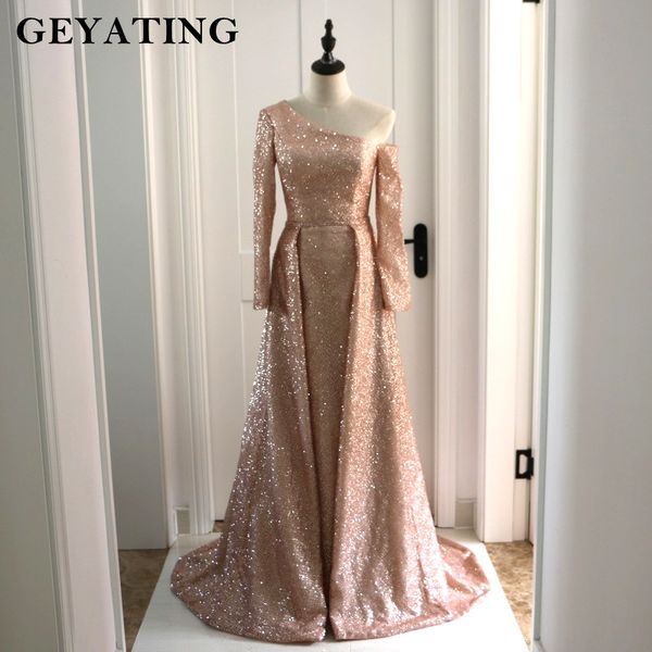 arabic long sleeves evening formal dresses with detachable skirt one shoulder bling rose gold/champagne sequin prom dress dubai, White;black
arabic long sleeves evening formal dresses with detachable skirt one shoulder bling rose gold/champagne sequin prom dress dubai, White;black