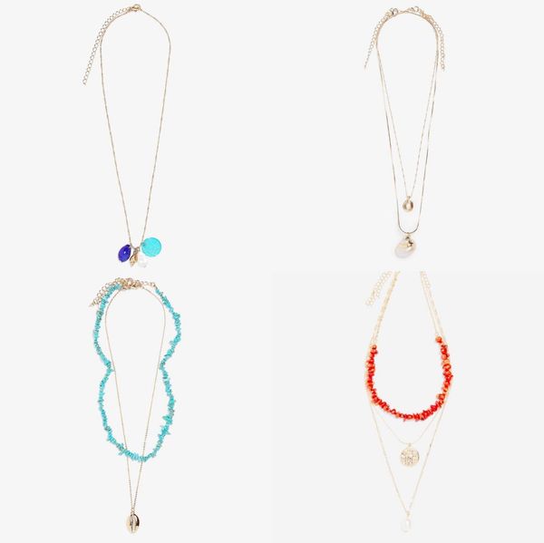 2019 simulated pearl blue shell coin pendant necklace women's bohemian multilayer necklace gift, Silver
2019 simulated pearl blue shell coin pendant necklace women's bohemian multilayer necklace gift, Silver