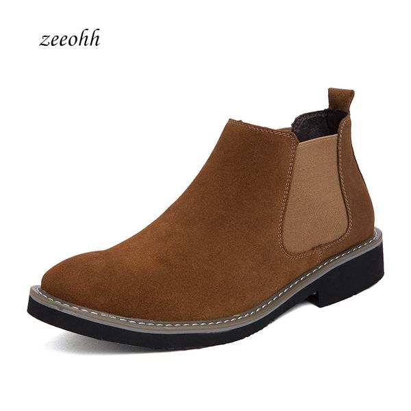 men winter warm plush cow suede boots formal high brands ankle work dress male shoes oxfords botas masculino motorcycle, Black
men winter warm plush cow suede boots formal high brands ankle work dress male shoes oxfords botas masculino motorcycle, Black