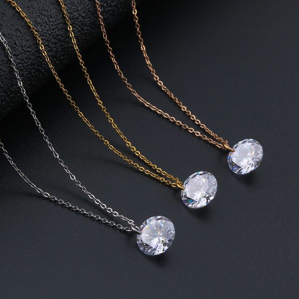 new round cubic zirconia pendant necklaces classical 18k gold plated necklace for women silver gold rose gold chain design jewelry necklace
new round cubic zirconia pendant necklaces classical 18k gold plated necklace for women silver gold rose gold chain design jewelry necklace