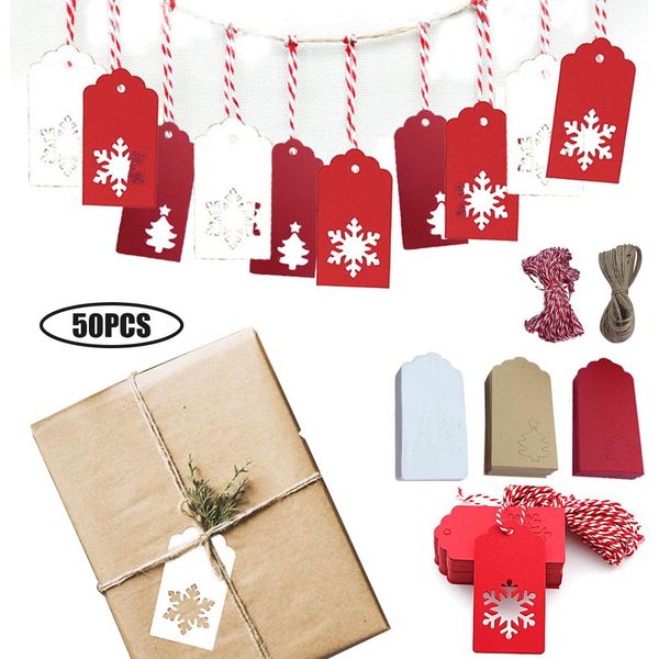 50pcs christmas gift tag labels kraft paper wish card christmas tree decorative xmas present label hang tag with string
50pcs christmas gift tag labels kraft paper wish card christmas tree decorative xmas present label hang tag with string