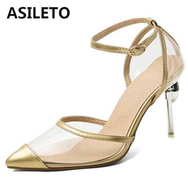 asileto female novelty summer pumps pointed toe 9cm thin heels transparent straight buckle patent leather big size 30-48 s1876, Black
asileto female novelty summer pumps pointed toe 9cm thin heels transparent straight buckle patent leather big size 30-48 s1876, Black
