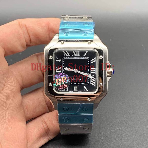 2020 men stainless steel watch 2813 automatic movement mechanical silver case rivets bracelet men sports original clasp wristwatches, Slivery;brown
2020 men stainless steel watch 2813 automatic movement mechanical silver case rivets bracelet men sports original clasp wristwatches, Slivery;brown
