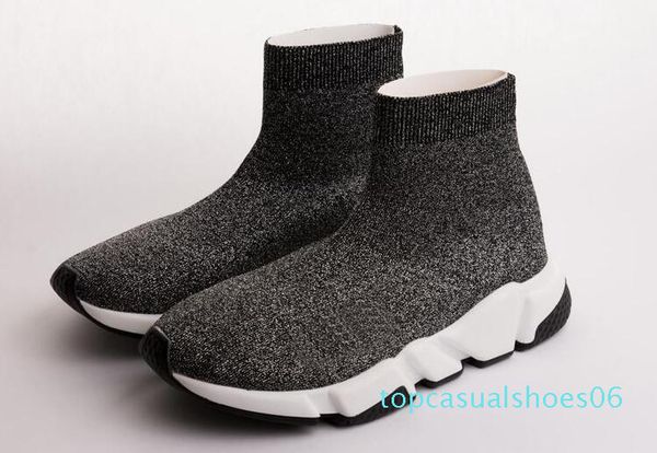 designer luxury sock shoes sneakers speed trainer sock race runners men and women luxury shoe black