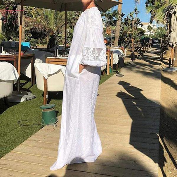 plus size summer bohemian dress women round neck long sleeve casual baggy lace stitching long shirt dress party vestidos, Black;gray
plus size summer bohemian dress women round neck long sleeve casual baggy lace stitching long shirt dress party vestidos, Black;gray