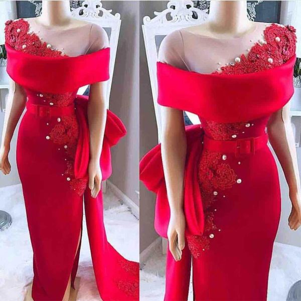 2020 south african prom dresses off shoulder lace appliques beaded satin side split mermaid floor length plus size evening party gowns, Black;red
2020 south african prom dresses off shoulder lace appliques beaded satin side split mermaid floor length plus size evening party gowns, Black;red